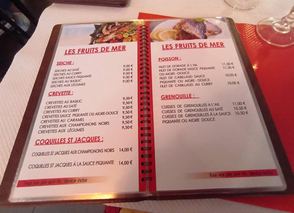 Restaurant La baie d'Ha Long - Menu Image 4